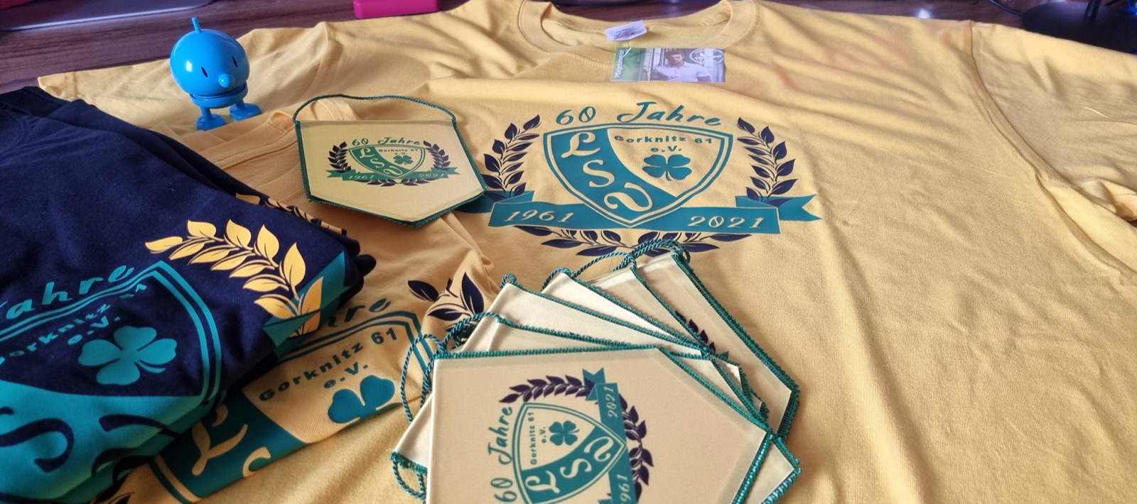 Jubiläumsshirts 60 Jahre LSV Gorknitz – Textilveredelung von ae-WERBUNG Meusegast